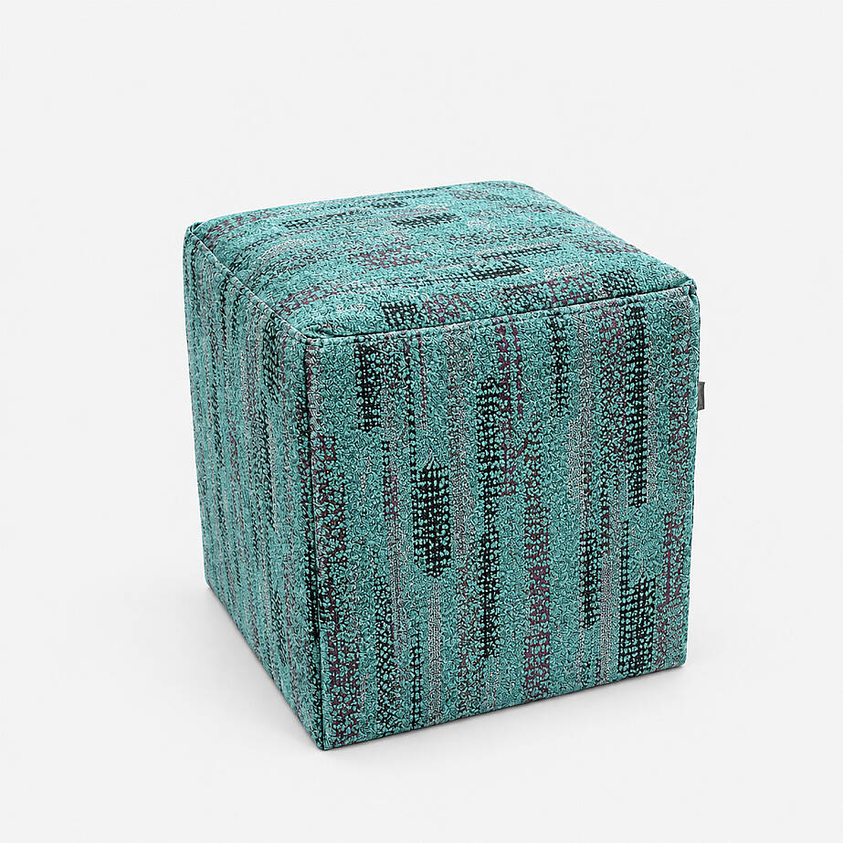 Çok Amaçlı Puf Qube Buklet Turkuaz 40x40x40 - 2