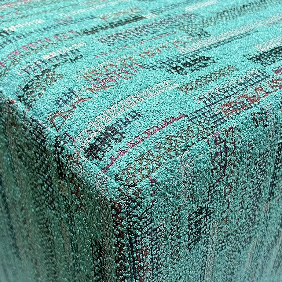 Çok Amaçlı Puf Qube Buklet Turkuaz 40x40x40 - 3