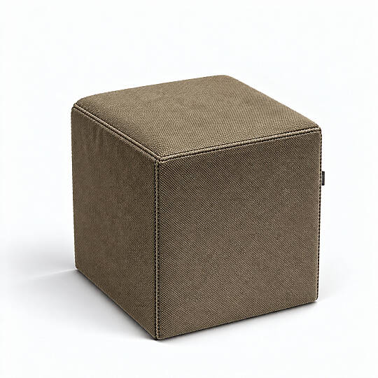 Çok Amaçlı Puf Qube Kadife Kahverengi 40x40x40 - 2