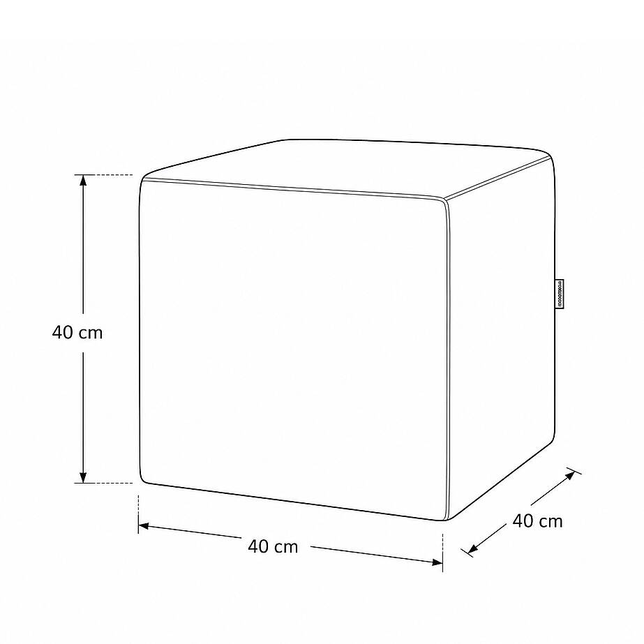 Çok Amaçlı Puf Qube Keten Gri 40x40x40 - 4