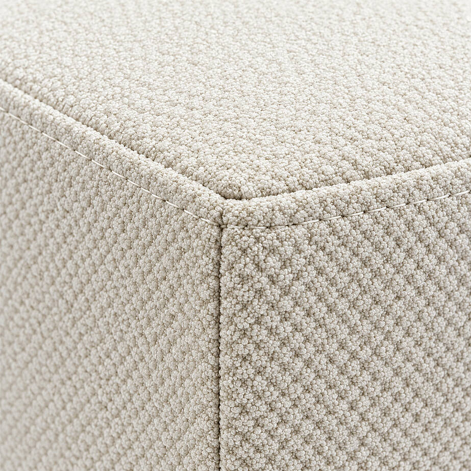 Çok Amaçlı Puf Qube Lakost Beyaz 40x40x40 - 3