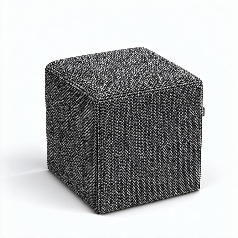 Çok Amaçlı Puf Qube Buklet Antrasit 40x40x40 - 2